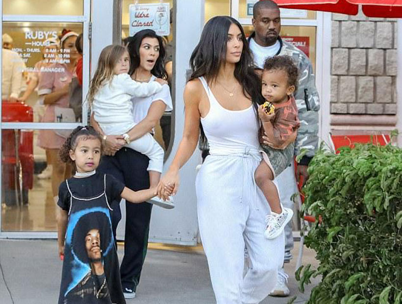 Kim Kardashian celebró el cumpleaños de su hija sin sostén