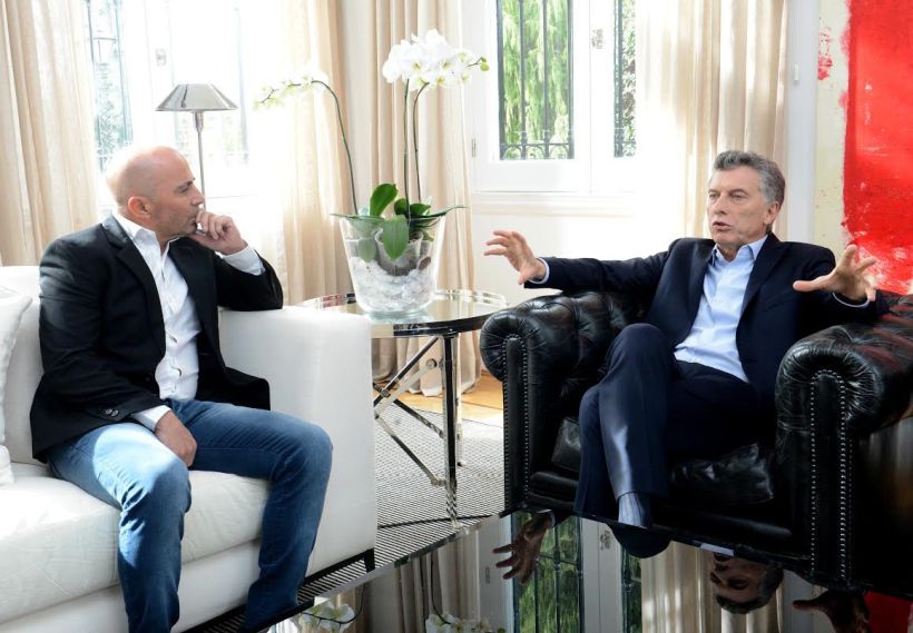 Sampaoli se reunió con Macri para hablar sobre 