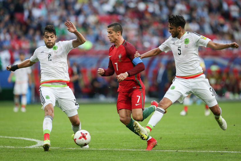 Portugal y México empataron 2-2 en dinámico debut