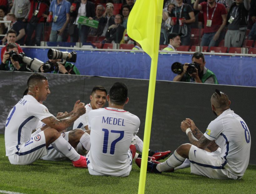 La divertida historia de la celebración de los jugadores en el gol de Vidal