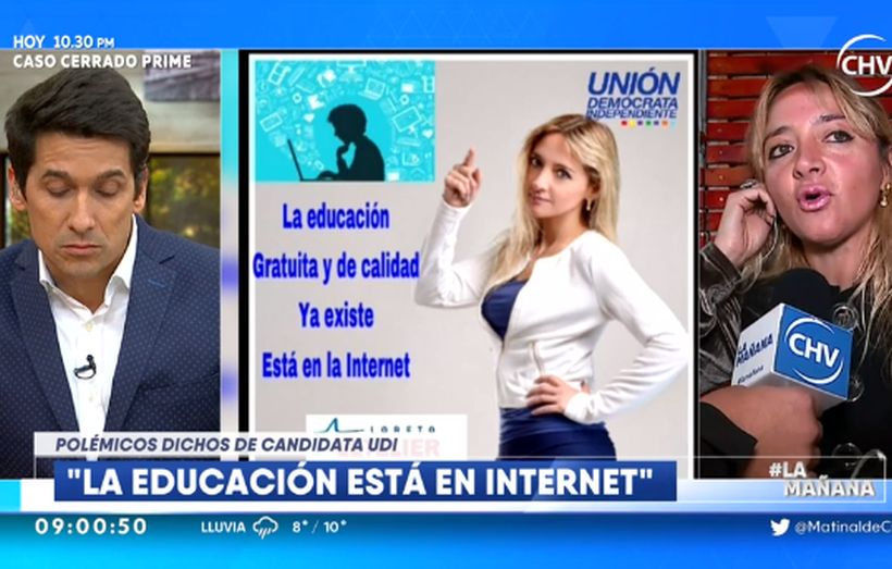 Rafael Araneda perdió la paciencia con la precandidata de la educación gratis por internet