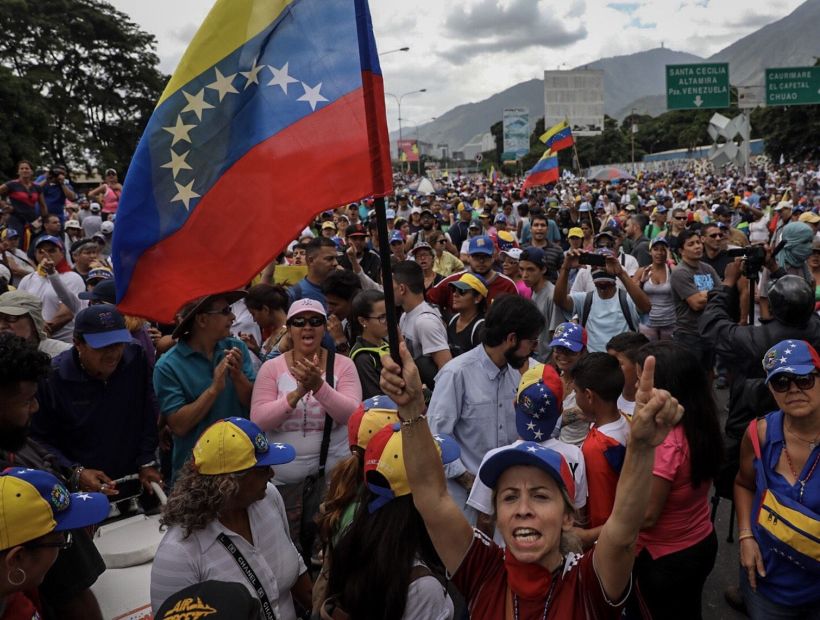 La protesta opositora terminó sin enfrentamientos en Caracas