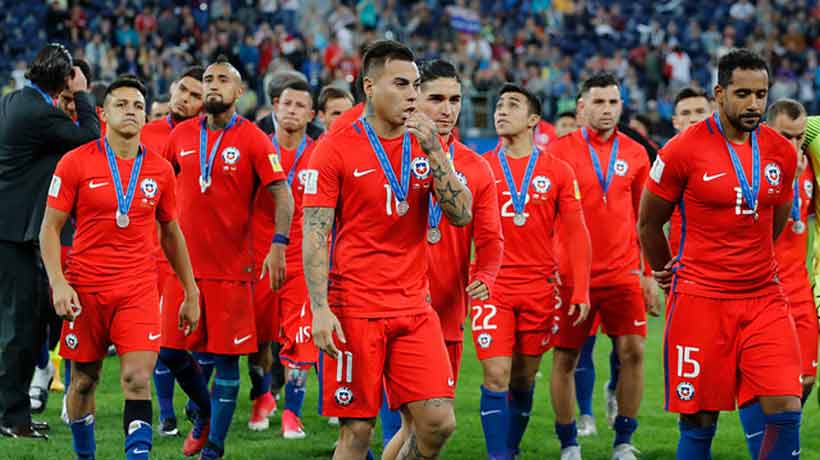 Chile cayó en el ranking de la Fifa tras la Copa Confederaciones