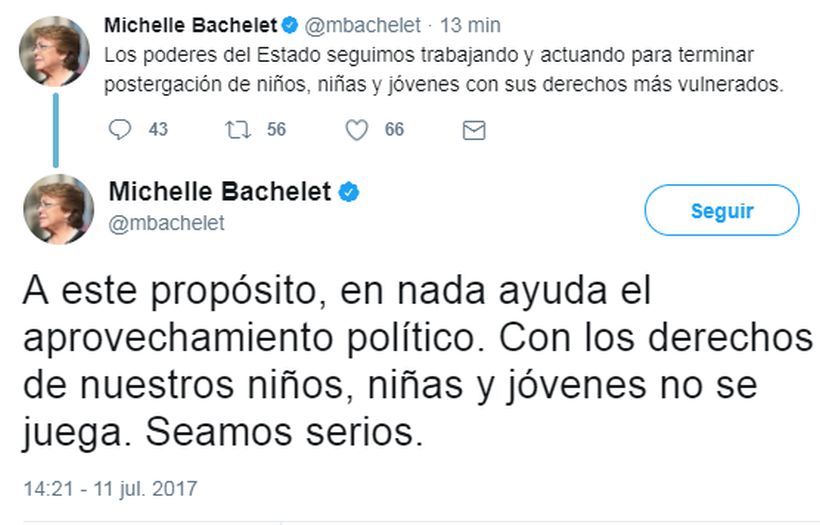 Bachelet: 