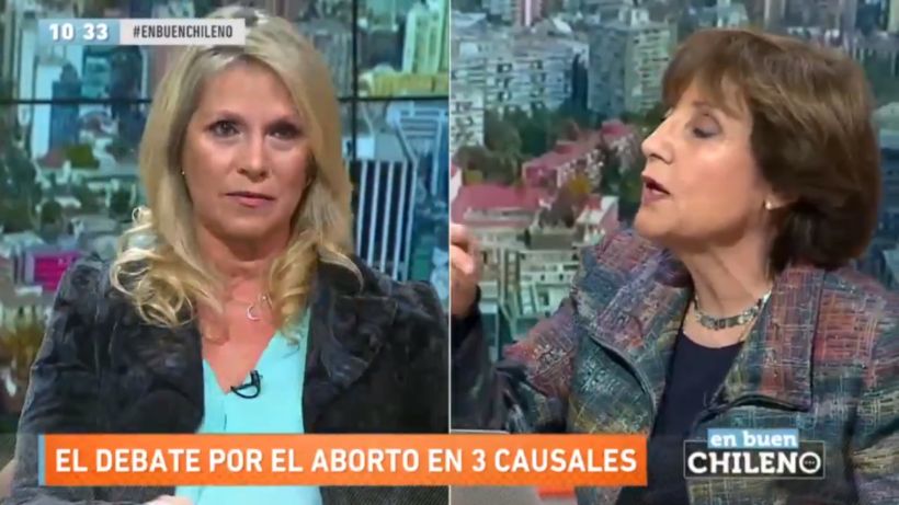 [VIDEO] Duro cruce entre Lily Pérez y periodista Molina por aborto: 