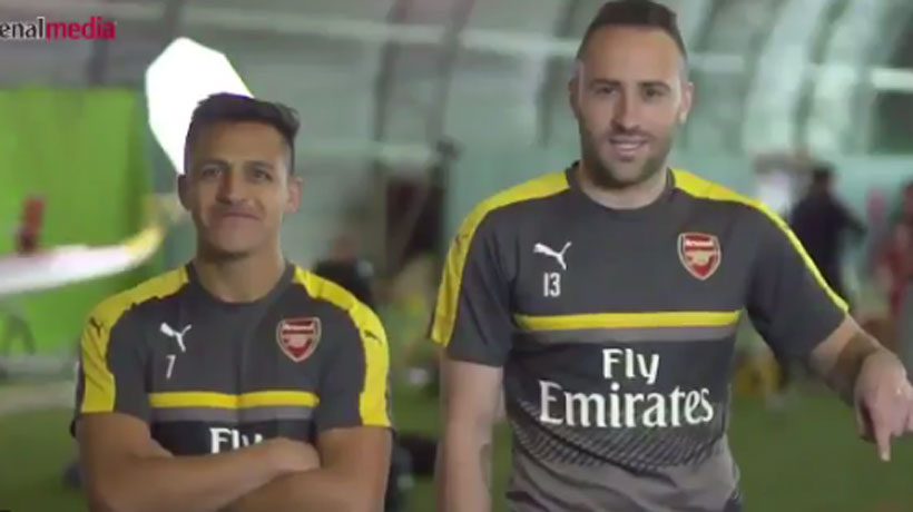 Alexis se burló sin piedad del inglés de David Ospina en video del Arsenal