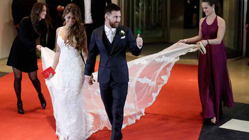 Invitados al matrimonio de Messi apenas recaudaron $ 7 millones para una ONG