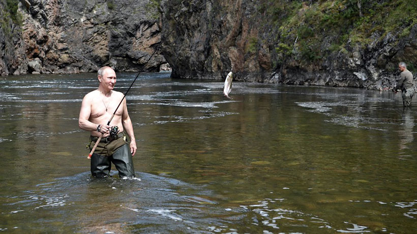 Vladimir Putin presumió de su condición física durante sus vacaciones en Siberia