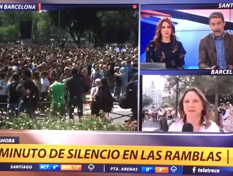 Mónica Pérez debutó como corresponsal de Canal 13 tras polémica con TVN