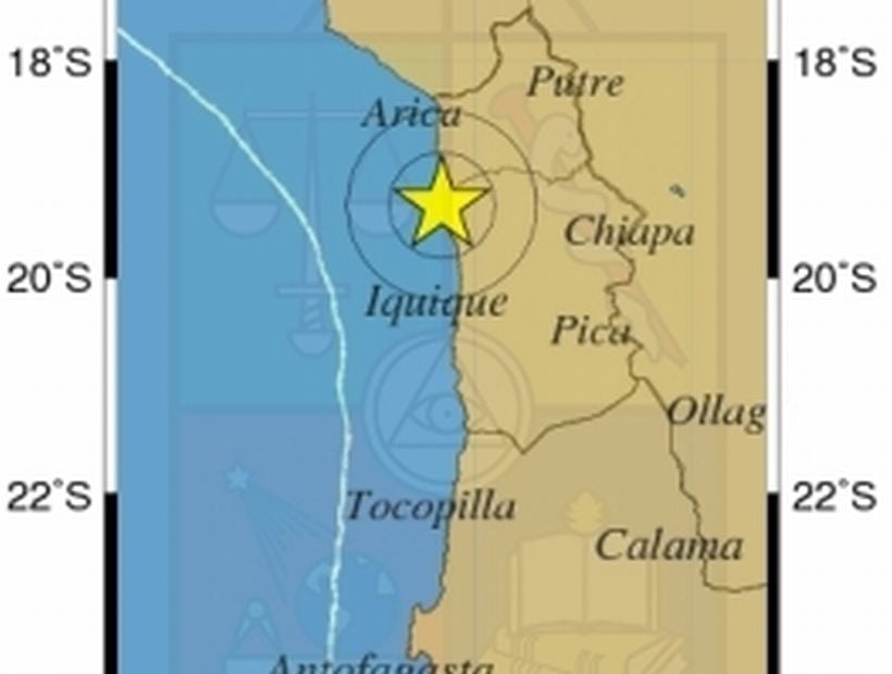 Un Sismo 5.2 En La Escala De Richter Se Percibió Esta Tarde En Arica