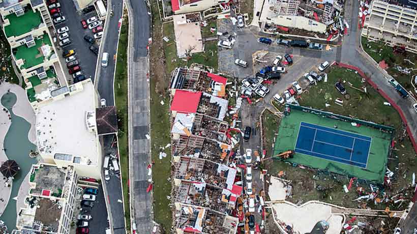 La destrucción que dejó el huracán 