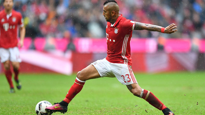 Vidal sera baja por suspensión en el estreno del Bayern Munich en la Champions
