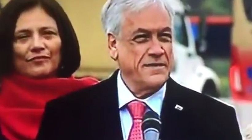[VIDEO] A bocinazos trataron de funarle actividad a Sebastián Piñera