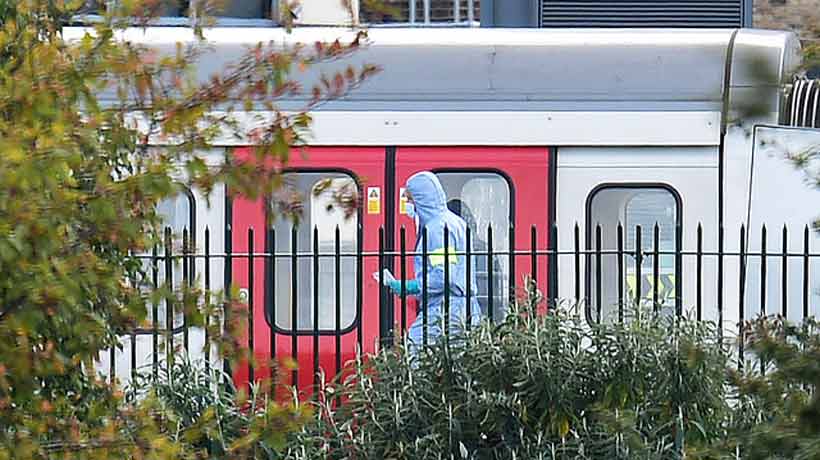 Al menos 18 personas resultaron heridas tras explosión en el Metro de Londres