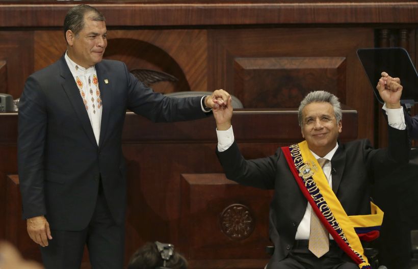 Presidente ecuatoriano acusó de espionaje a Rafael Correa
