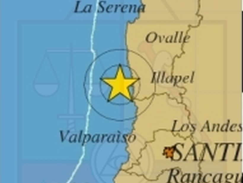 Sismo de 5,8° Richter se sintió en la zona central
