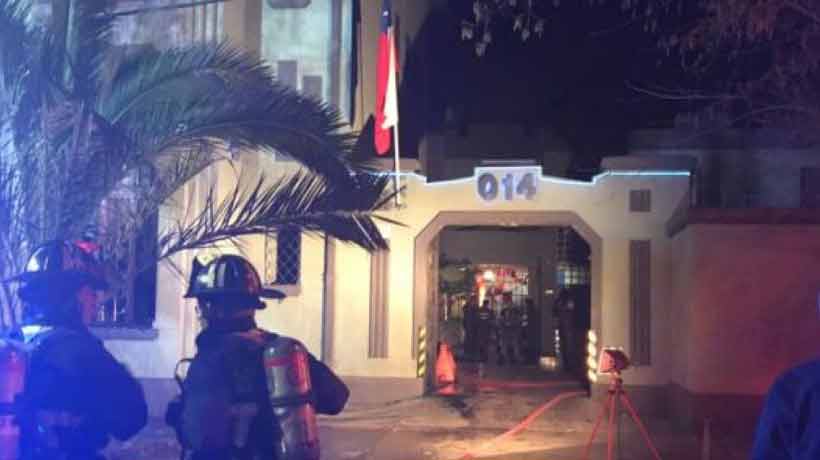 Un incendio afectó a conocido motel en Santiago