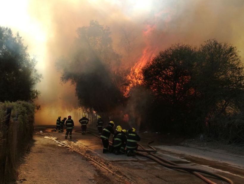 Se declara Alerta Amarilla para la comuna de Copiapó por incendio forestal
