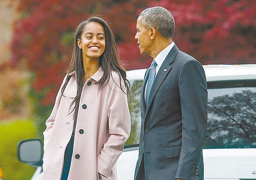 Obama sentimental al dejar a su hija en la universidad: 
