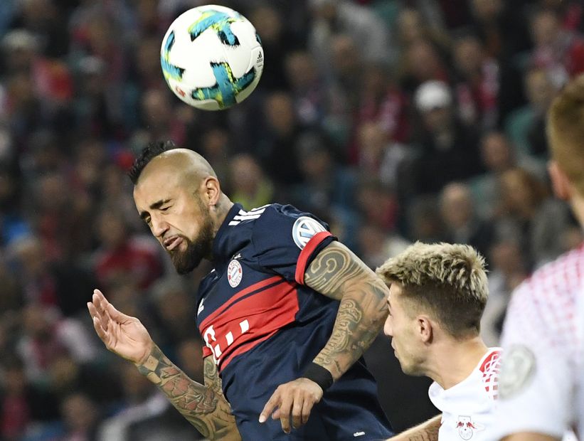 Bayern de Vidal superó en los penales a Leipzig por la Copa Alemania