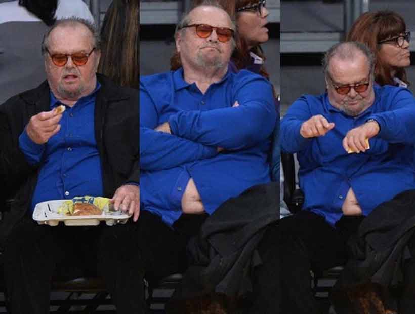 Jack Nicholson preocupa por su notorio aumento de peso