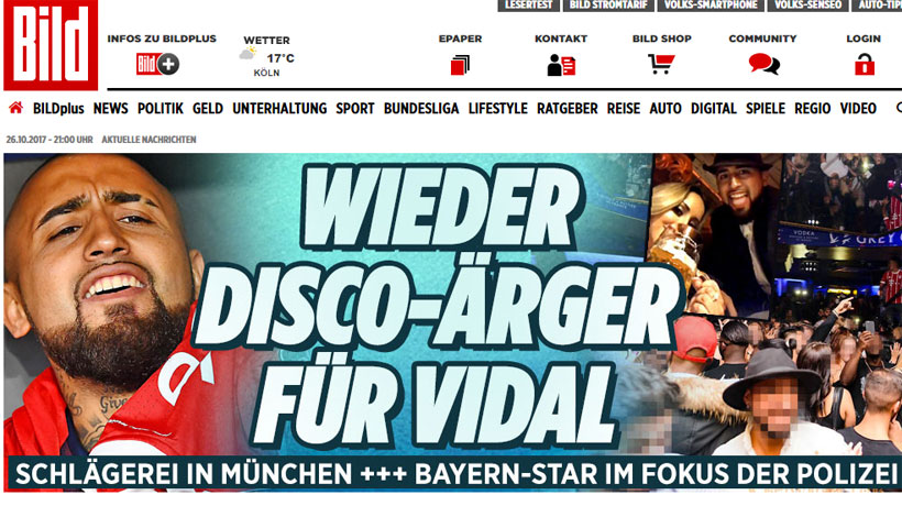 Prensa alemana vincula a Vidal con escándalo en una discoteque en Munich