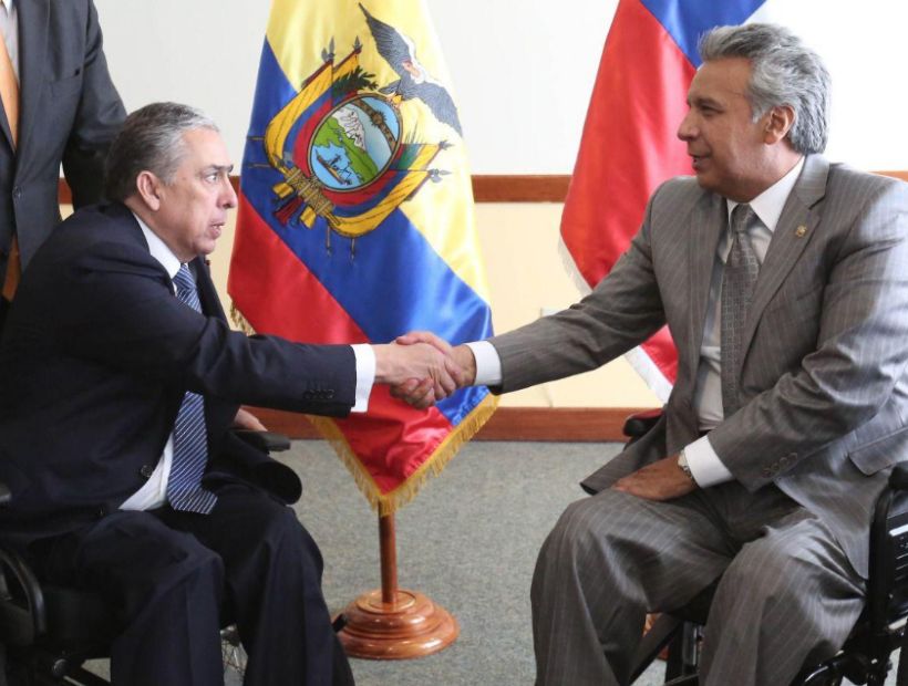El nuevo embajador de Chile presentó credenciales al presidente ecuatoriano