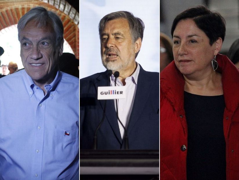 Última Cadem: Piñera obtuvo 45%, Guillier 23% y Sánchez un 14% en primera vuelta