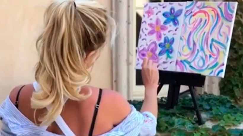 Britney Spears pintó un cuadro y lo vendió en más de $6 millones