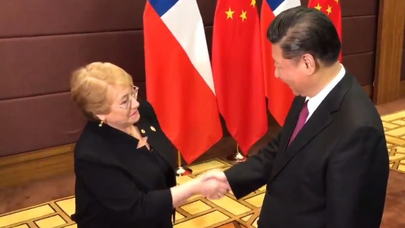 La Presidenta Michelle Bachelet firmó actualización de TLC con China