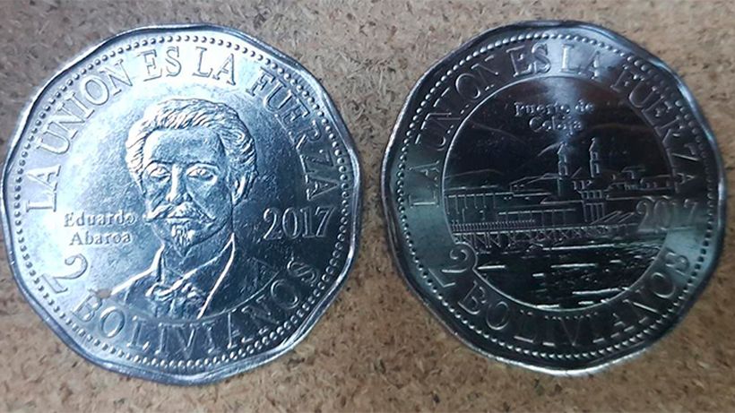 Bolivia presentó dos monedas para conmemorar la demanda marítima a Chile