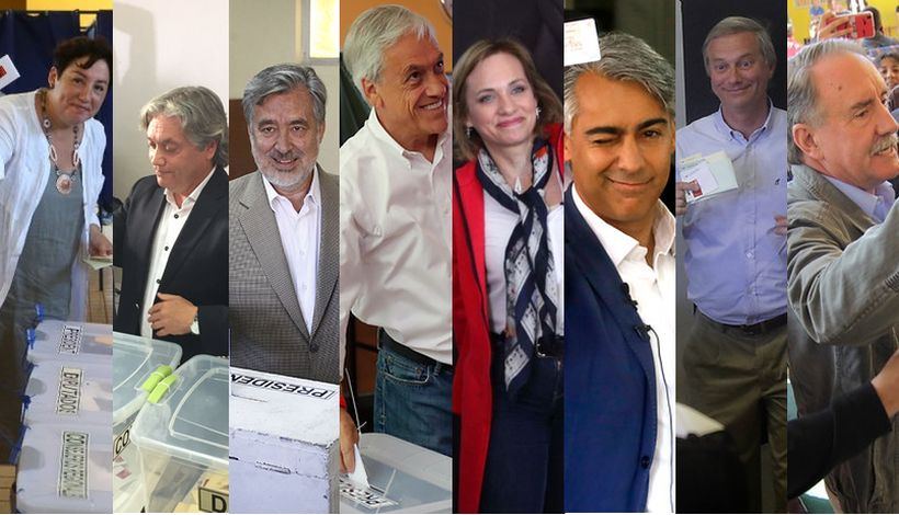 Candidatos votaron llamando a los chilenos a ir a sufragar