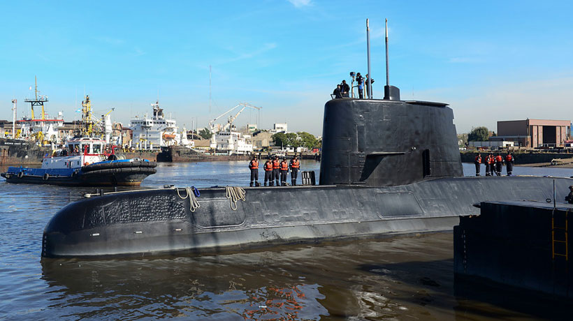 Armada argentina reporta posible pista del submarino perdido