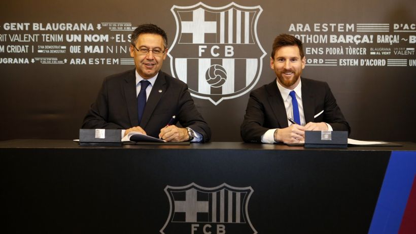 Lionel Messi renovó hasta junio de 2021 en el Barcelona con una  cláusula de $700 millones de euros
