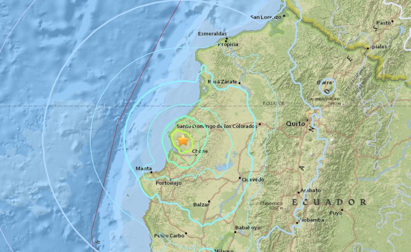 Sismo 6,0° Richter sacude Ecuador