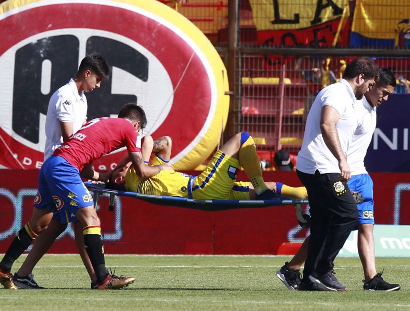Sebastián Leyton sufrió una dramática lesión ante Unión Española