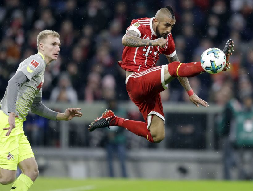 Bundesliga: Vidal jugó un tiempo en victoria del líder Bayern sobre Colonia