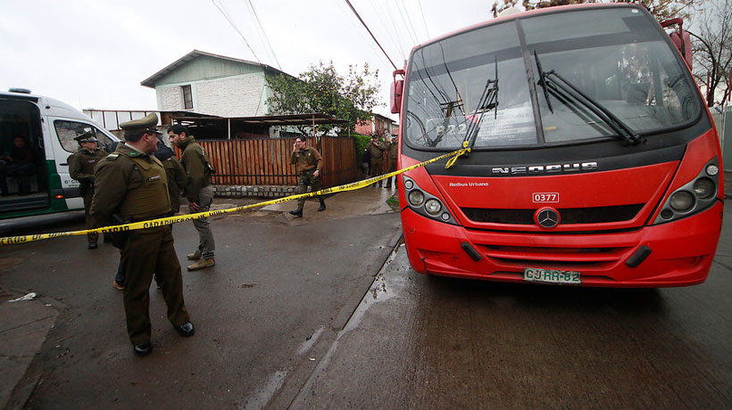Niño de ocho años murió baleado al interior de un bus del Transantiago