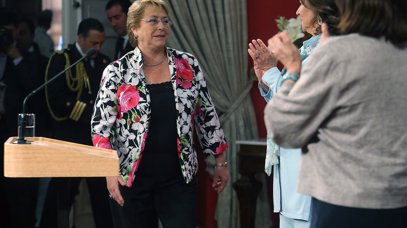 Bachelet dijo que el gobierno 
