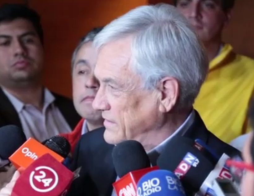 Piñera le deseó éxito a Guillier, menos el domingo
