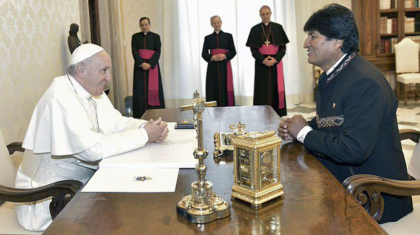 Evo Morales detalló charla con el Papa por demanda marítima: 