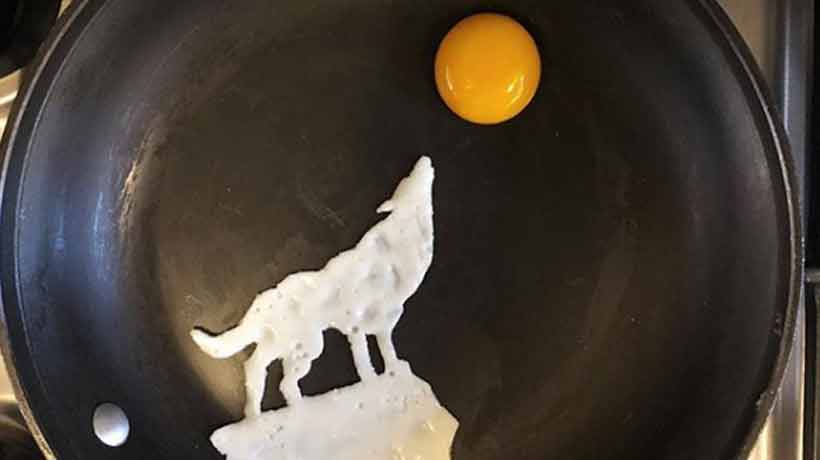 Convierte huevos fritos en obras de arte