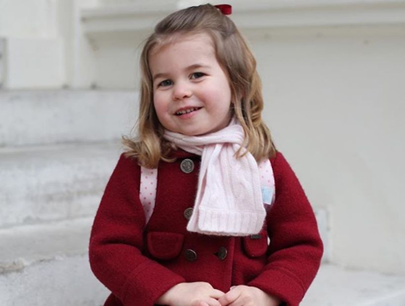 Así lució la Princesa Charlotte en su primer día de guardería infantil