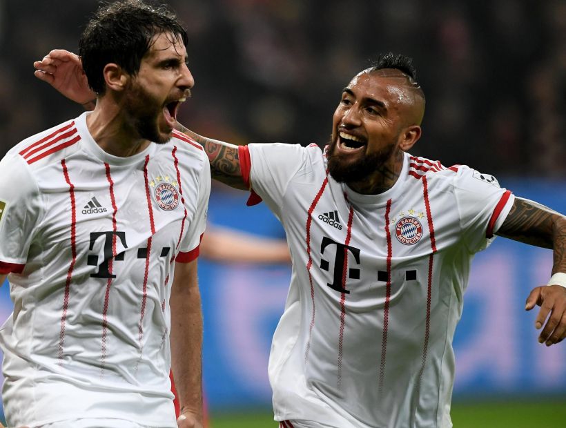 Vidal jugó todo el partido en la victoria por 3-1 del Bayern Munich contra el Bayer Leverkusen