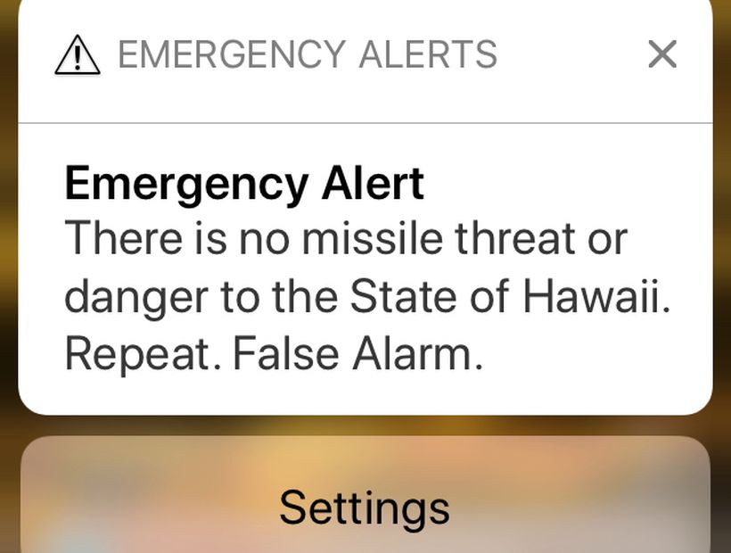 Los ciudadanos de Hawái recibieron una alerta falsa de ataque de misiles