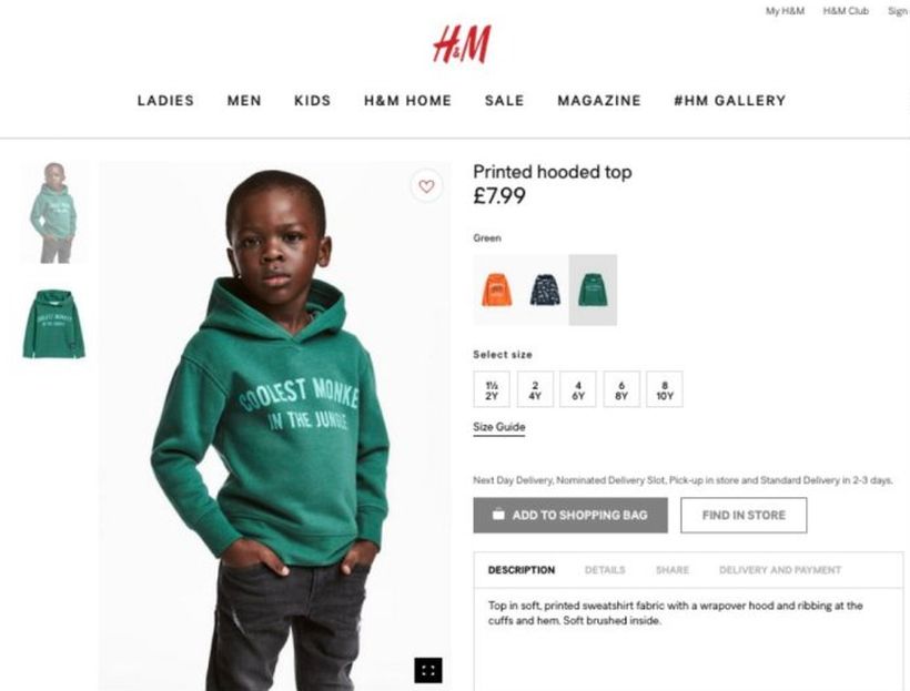H&M cerró temporalmente tiendas en Sudáfrica tras protestas contra publicidad calificada como racista