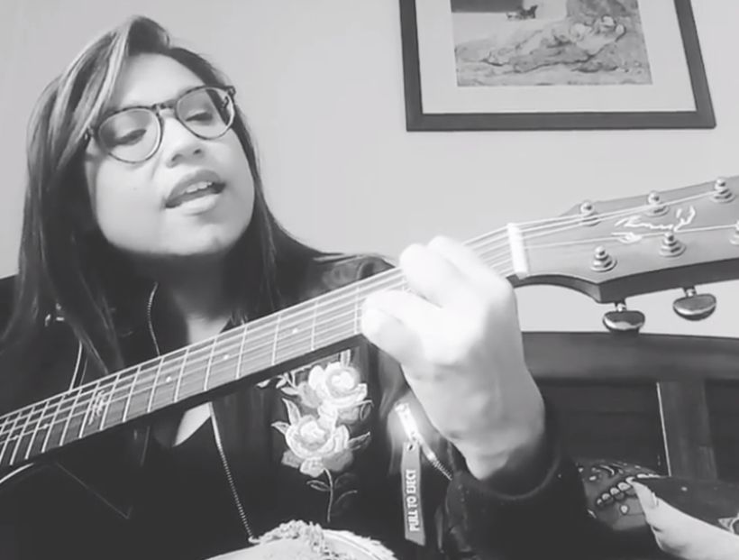 [VIDEO] Alejandra Valle cantó 