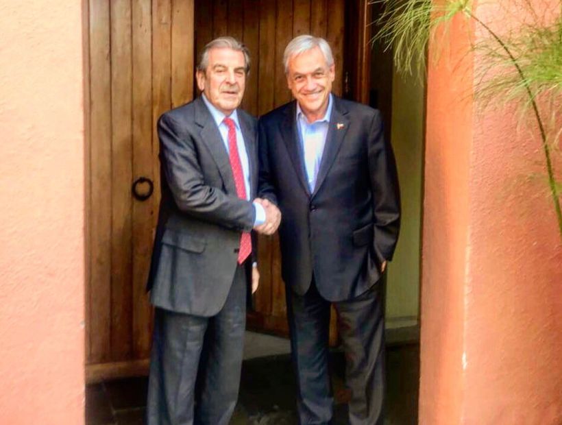 Eduardo Frei recibió a Piñera en su casa tras superar sus problemas de salud