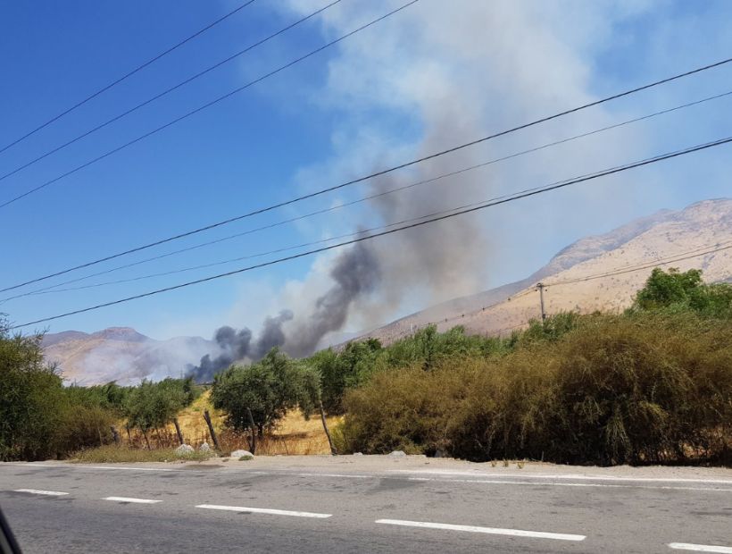 La Onemi decretó Alerta Roja por incendio forestal en Lampa