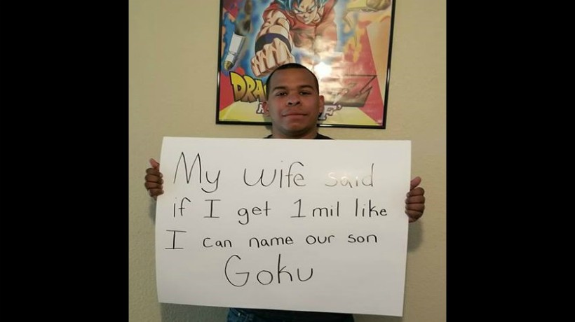 Padre juntó 1 millón de likes para llamar a su hijo Gokú